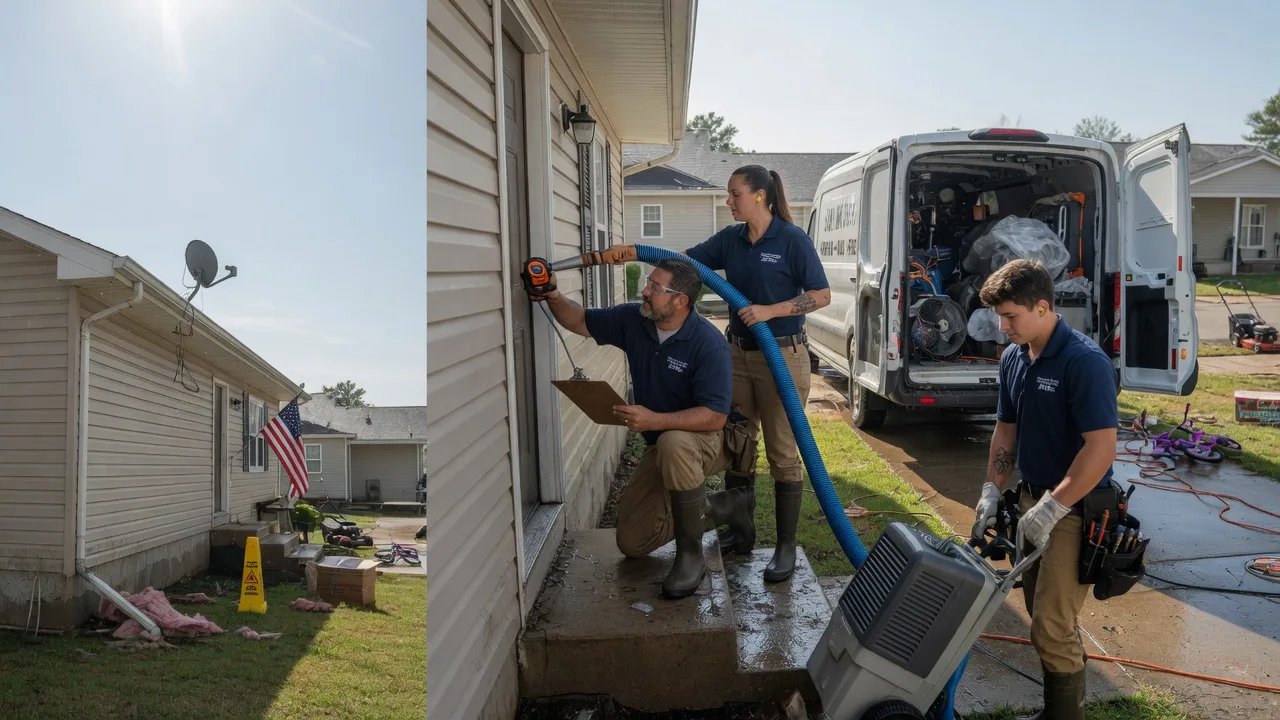 Ceiling Water Damage Restoration in Amherst, WI near me